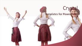  Presentation with music traditional - Cool new slides with military music - woman in traditional scottish clothing backdrop and a lemonade colored foreground