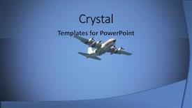  Presentation with dark blue sky stars - PPT theme having military plane in the dark background and a teal colored foreground