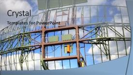  Presentation with radar - Slide set consisting of military radio - radar background and a light blue colored foreground