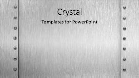  Presentation with brushed metal - Amazing PPT theme having military ship - brushed metal background with rivets backdrop and a  colored foreground