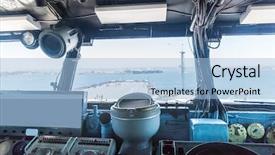  Presentation with military navy - Amazing slides having military ship ocean navy - old battleship control panel backdrop and a light blue colored foreground