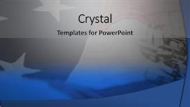  Presentation with grave marker american flag - PPT layouts enhanced with military soldier holding rifle background and a light gray colored foreground