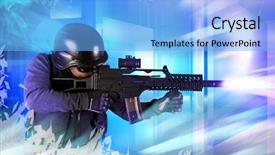  Presentation with air asia website - Cool new presentation with military training - paintball fighter soft air paintball backdrop and a light blue colored foreground