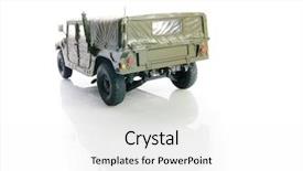  Presentation with us army - Presentation enhanced with military transportation - isolated army h mvee background and a  colored foreground