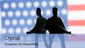  Presentation with american colinization in the philipphines - Amazing slide deck having air force symbol - american soldier backdrop and a light blue colored foreground