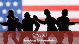  Presentation with southwest native american - Presentation theme having air force symbol - american soldier background and a tawny brown colored foreground