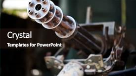  Presentation with helicopter - Colorful theme enhanced with old machine gun backdrop and a wine colored foreground