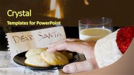  Presentation with kilroy was here - Presentation theme with cookies milk - santa's here background and a wine colored foreground