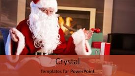  Presentation with chocolate chip cookies - Presentation design with milk and chocolate chip cookies background and a red colored foreground