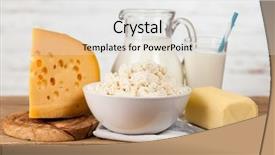  Presentation with milk dairy products - Beautiful PPT layouts featuring milk-and-dairy-products backdrop and a white colored foreground
