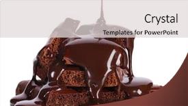  Presentation with chocolate milk - Audience pleasing PPT theme consisting of milk and dark chocolate backdrop and a light gray colored foreground