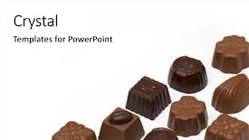  Presentation with chocolate milk - Presentation theme with two colorful soft pillows on textured pink carpet background and a red colored foreground