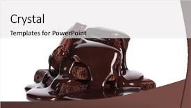  Presentation with chocolate milk - PPT theme with milk and dark chocolate background and a white colored foreground