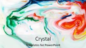  Presentation with abstract culture - Presentation design featuring milk and dish soap abstract background and a soft green colored foreground