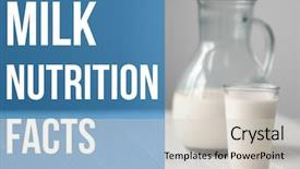  Presentation with nutrition facts - Amazing PPT layouts having milk and text nutrition backdrop and a soft green colored foreground