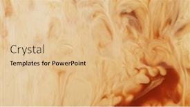  Presentation with drink beverages - Presentation theme having milk-being-pour-into-coffee background and a lemonade colored foreground