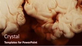  Presentation with drink beverages - Cool new presentation theme with milk-being-pour-into-coffee backdrop and a wine colored foreground