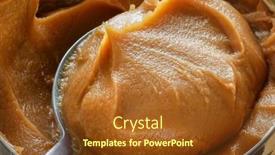  Presentation with sweet candy - Theme featuring milk-candy-cream-food-sweet background and a tawny brown colored foreground