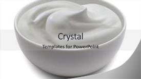  Presentation with milk - Presentation theme with milk cream background and a light gray colored foreground