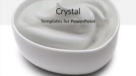  Presentation with milk - Audience pleasing PPT theme consisting of milk cream backdrop and a light gray colored foreground