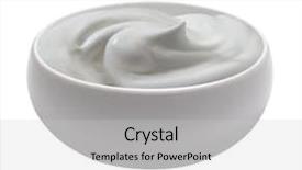  Presentation with milk - Slides having milk cream background and a light gray colored foreground