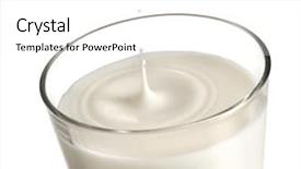  Presentation with drop - Beautiful slide deck featuring milk drop backdrop and a white colored foreground