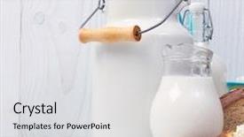  Presentation with dairy farm - Cool new theme with milk farm - fresh dairy products backdrop and a  colored foreground