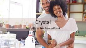  Presentation with catholic couple silhouette of young - Presentation design with milk food drink - young couple preparing breakfast background and a coral colored foreground