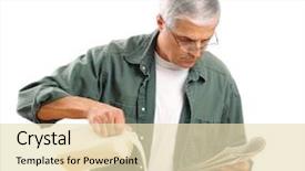  Presentation with breakfast cereal - Amazing PPT theme having milk into his breakfast cereal backdrop and a lemonade colored foreground