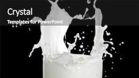  Presentation with black liquid - Colorful slide deck enhanced with milk or white liquid splash isolated on black background backdrop and a dark gray colored foreground