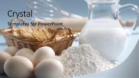  Presentation with baking tools - Cool new slides with  backdrop and a  colored foreground