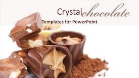  Presentation with floral border over white - Presentation theme enhanced with coffee pralines - chocolate over white background and a lemonade colored foreground