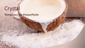  Presentation with coconut - Cool new slide deck with coconut backdrop and a lemonade colored foreground