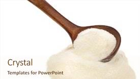  Presentation with soy milk - Audience pleasing slide deck consisting of milk powder drink backdrop and a cream colored foreground