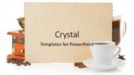  Presentation with industri - Presentation theme featuring milk powder industri - cup of coffee isolated background and a  colored foreground