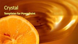  Presentation with chocolate - Cool new theme with milk production - chocolate orange background backdrop and a  colored foreground