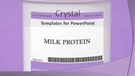  Presentation with milk protein - Theme having milk-protein-a-source background and a light blue colored foreground