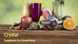  Presentation with milk - Presentation featuring milk shakes sport and fitness background and a tawny brown colored foreground