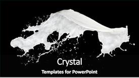  Presentation with milk splash - Amazing presentation theme having milk splash isolated on black backdrop and a  colored foreground