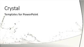  Presentation with milk splashing - Theme consisting of milk splash isolated on white background and a white colored foreground