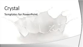  Presentation with milk splash - Beautiful PPT layouts featuring milk splash isolated on white backdrop and a white colored foreground