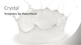  Presentation with milk splash - Beautiful PPT theme featuring milk-splash-isolated-on-white backdrop and a  colored foreground