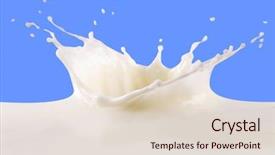  Presentation with milk splashing - Colorful presentation enhanced with milk splash backdrop and a lemonade colored foreground