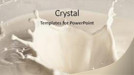  Presentation with milk splashing - Presentation consisting of milk splash background and a lemonade colored foreground