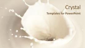  Presentation with milk splash - Cool new presentation theme with milk splash backdrop and a cream colored foreground