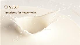  Presentation with milk splash - Colorful slide deck enhanced with milk splash backdrop and a sky blue colored foreground