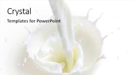 Presentation with milk splash - Amazing slides having milk splash backdrop and a white colored foreground