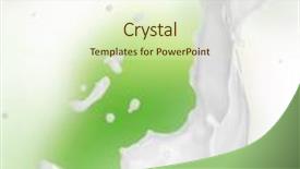  Presentation with milk splash - Colorful presentation theme enhanced with milk splash backdrop and a cream colored foreground