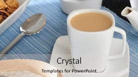  Presentation with milk tea - Amazing slide deck having milk tea - snack backdrop and a light gray colored foreground