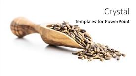  Presentation with milk thistle - Cool new PPT layouts with milk-thistle-seeds-in-scoop backdrop and a white colored foreground